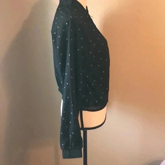 ♦️Gorgeous Avantlook bomber jacket in dotted crepe - Picture 3 of 4